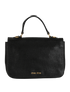 Top Handle Satchel, &pound;390, Handbags, Black, Leather, Back view